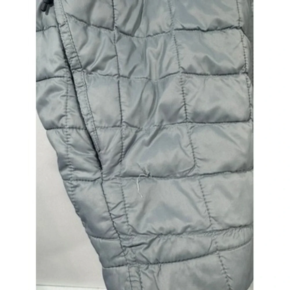 The North Face Men Thermoball Quilted Puffer Jacket Grey‎ Full Zip Medium